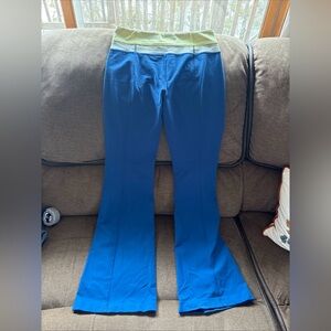 Lululemon Groove Pant  Limitless Blue / Slope Stripe Polar Cream‎  Yellow 6